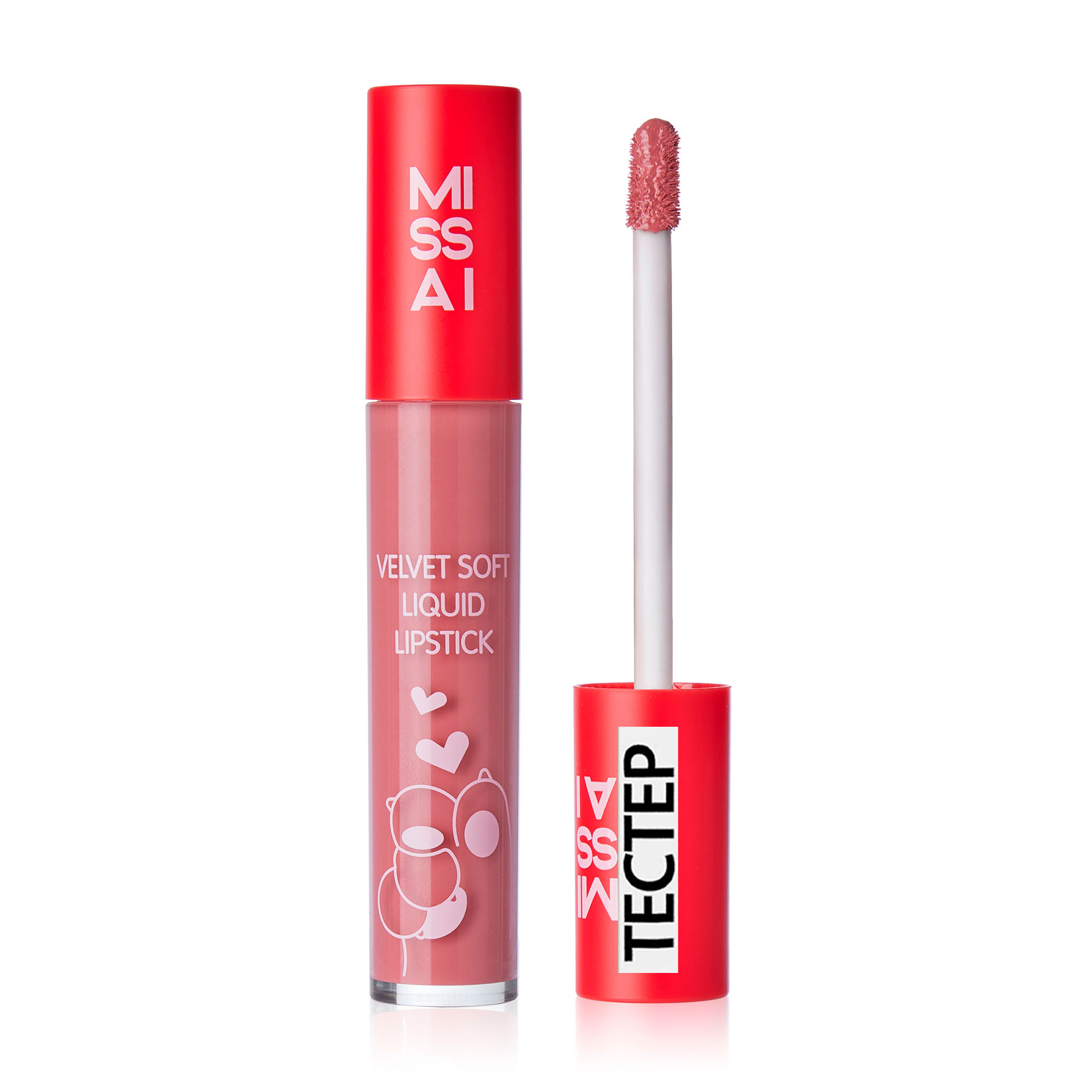 Рідка помада для губ Missai Velvet Soft Liquid Lipstick тон 02, 5 г (Тестер)