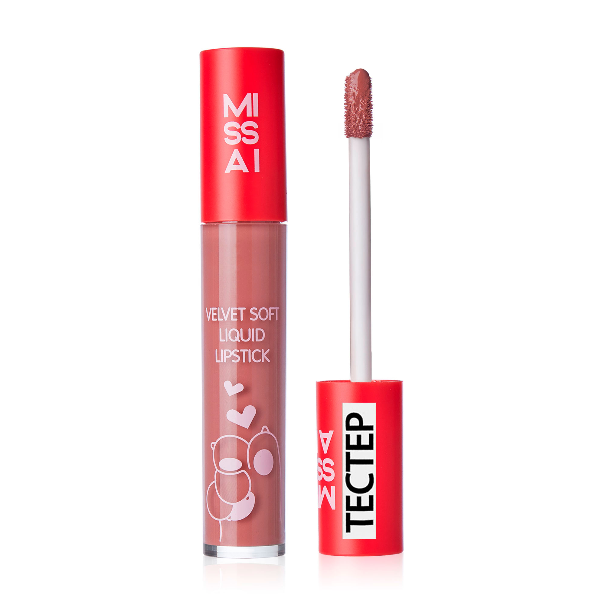 Рідка помада для губ Missai Velvet Soft Liquid Lipstick тон 03, 5 г (Тестер)